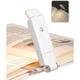 USB Rechargeable Book Reading Light, Warm White, Brightness Adjustable, LED Clip on Book Lights for Reading in Bed, Car Reading Light for Kids, Bookworms