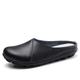 Women's Flats Mules Plus Size White Shoes Loafer Mules Outdoor Daily Solid Color Summer Flat Heel Round Toe Casual Comfort Minimalism Faux Leather PU Loafer Moonlight Black White