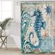 Shower Curtain with Hooks Ocean Theme Bathroom Bathtubs Shower Curtain with Hooks Eco Friendly Waterproof Shower Curtains for Home Decorative