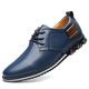 Men's Oxfords Derby Shoes Leather Shoes Dress Shoes Dress Loafers Walking Business British Daily Party Evening Leather Warm Lace-up Black White Blue Summer Spring