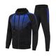 Men's Tracksuit Sweatsuit 2 Piece Full Zip Casual Winter Long Sleeve Thermal Warm Breathable Moisture Wicking Fitness Gym Workout Running Sportswear Activewear Navy Black White