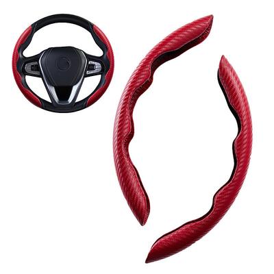 Steering Wheel Covers Carbon Fiber Pattern Steering Wheel Cover for WomenMan,Safe and Non Slip Car Accessory Blue / Blushing Pink / Black For Universal All Years