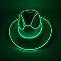 Halloween Christmas EL Wire Light Up Sequin Jazz Hat Adult Neon LED Luminous Festival Party Dress Up Cap For Men and Women