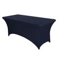 Stretch Spandex Table Cover for Standard Folding Tables - Universal Rectangular Fitted Tablecloth Protector for Wedding, Banquet and Party