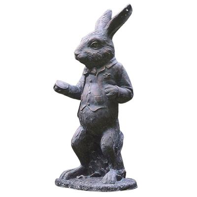 Resin Wonderland Ornament Garden / Patio Statue Alice Figurine Play Set Bunny Statue Wonderland Garden Decoration