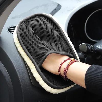 Car Cleaning Supplies Car Polishing Cleaning Gloves RV Kitchenware Cleaning Coral Fleece Gloves Car Cleaning Rag Car Washing Tools Supplies Car Accessories