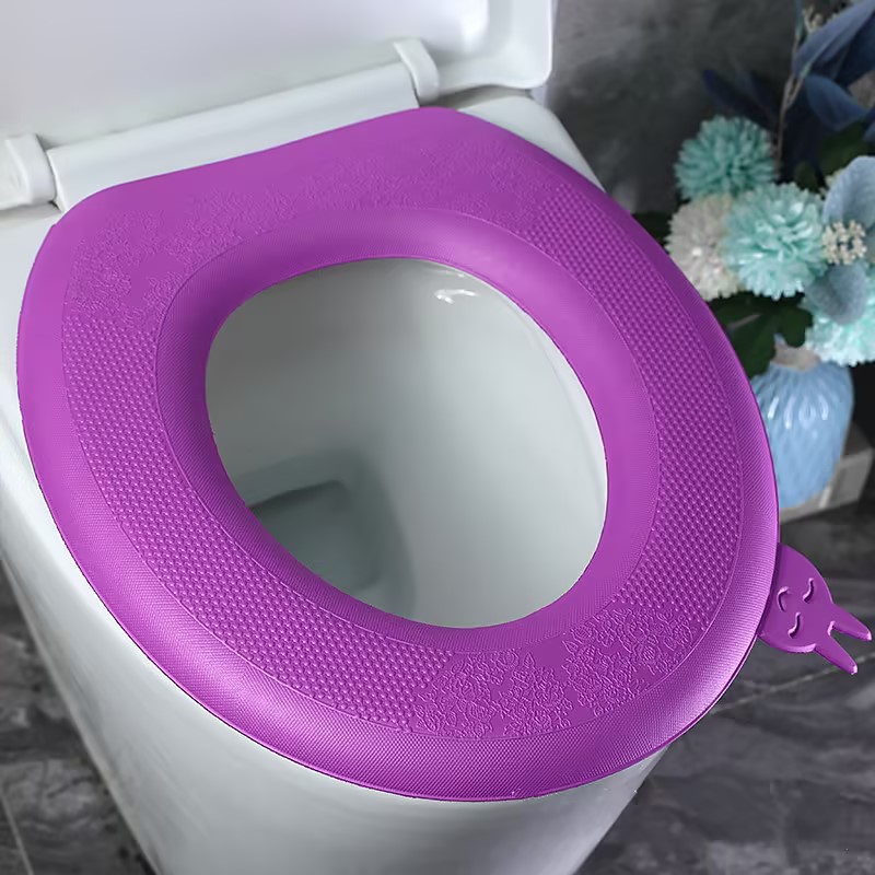 Waterpoof Soft Toilet Seat Cover Bathroom Washable Closestool Mat Pad Cushion O-shape U-shape Toilet seat Bidet Toilet Cover Accessories