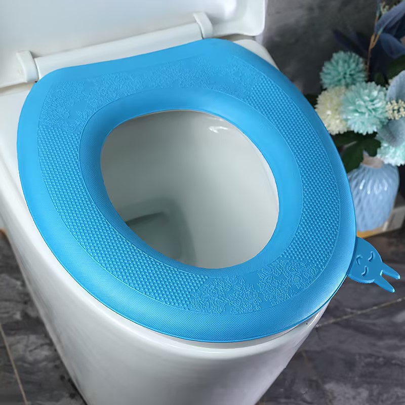 Waterpoof Soft Toilet Seat Cover Bathroom Washable Closestool Mat Pad Cushion O-shape U-shape Toilet seat Bidet Toilet Cover Accessories