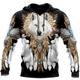 Men's Unisex Pullover Hoodie Sweatshirt Black Brown Hooded Animal Patterned Graphic Prints Print Daily Sports 3D Print Streetwear Designer Casual Spring Fall Clothing Apparel Hoodies Sweatshirts