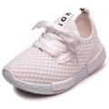 Boys Girls' Sneakers Daily Casual Breathable Mesh Non-slipping Big Kids(7years ) Little Kids(4-7ys) School Walking White Pink Summer Spring Fall