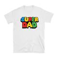 Mario T-shirt Super Dad Print Street Style T-shirt For Men's Women's Unisex Adults' Hot Stamping 100% Cotton Casual Daily