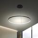 1-Light 60cm 24" LED Pendant Light Metal Acrylic Circle Design Chrome Modern Contemporary 110-120V 220-240V