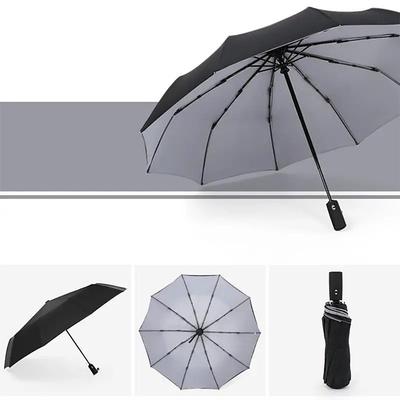 Large Umbrella Sunshade All-automatic Anti-Wind Double Layer Commercial Large Umbrella, Diameter105cm/41.33in