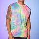 Men's Tank Top Vest Top Undershirt Sleeveless Shirt Tie Dyed Crewneck Sports Outdoor Vacation Sleeveless Print Clothing Apparel Fashion Daily Sport