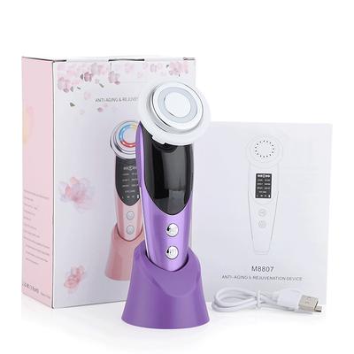 7 in 1 Face Lift Devices RF Microcurrent Skin Rejuvenation Facial Massager Light Therapy Anti Aging Wrinkle Beauty Apparatus