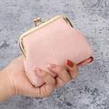 Women's Wallet Credit Card Holder Wallet PU Leather Office Daily Embossed Solid Color Dark Brown Black Pink