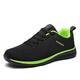 Men's Sneakers Sporty Look Plus Size Running Walking Sporty Casual Outdoor Daily Cloth Breathable Lace-up Black Grey Black Green Black Gold Summer Spring