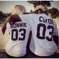 Couple Tshirt Letter Valentine's Day 2pcs Couple's Men's Women's T shirt Tee Crew Neck Beige Valentine's Day Date Short Sleeve Print Fashion Casual