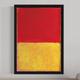 Hand painted Mark Rothko Canvas Art Reproduction Rothko wall art Abstract Canvas Wall Art red and yellow Mix Abstract Painting Minimalism art Painting Home Decor Stretched Frame Ready to Hang