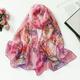 Flower Summer Women Thin Style Scarf Bandana Soft Bandana Female Elegant Shawl Hijab Hairscarves Beach Scarf