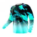 21Grams Men's Downhill Jersey Long Sleeve Black Army Green Royal Blue Graphic Bike Breathable Quick Dry Spandex Sports Graphic Clothing Apparel