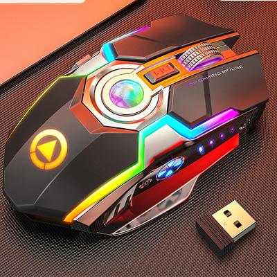 A5 rechargeable wireless mouse gaming RGB luminous mute silent colorful computer gaming mouse