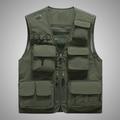 Men's Vest Gilet Fishing Vest Hiking Vest Sleeveless Vest Gilet Jacket Outdoor Street Holiday Daily Wear Streetwear Chic Modern Summer Spring Pocket Polyester Breathable Quick Dry Pure Color Zipper