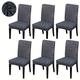 Stretch Spandex Dining Chair Cover 4/6 Pcs Set, Abstract Pattern Stretch Chair Protector Cover Seat Slipcover with Elastic Band for Dining Room,Wedding, Ceremony, Banquet,Home Decor