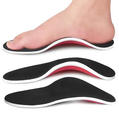 Relieve Foot Pain Instantly with EVA Arch Support Orthotic Insoles - Buy One Size Up for Maximum Comfort!
