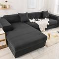 Stretch Sofa Cover Slipcover Elastic Modern Sectional Couch for Living Room Couch Cover Sectional Corner L-shape Chair Protector Couch Cover 1/2/3/4 Seater