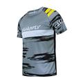 CAWANFLY Men's Cycling Jersey Downhill Jersey with Pants Dirt Bike Jersey Short Sleeve Mountain Bike MTB Road Bike Cycling Grey Geometic Novelty Vintage Bike Jersey Breathable Lightweight Quick Dry