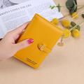 Women's Wallet Coin Purse Credit Card Holder Wallet PU Leather Shopping Daily Pendant Buttons Large Capacity Durable Black Yellow Pink