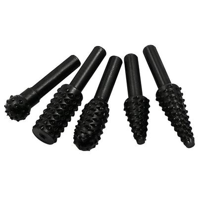 5/10pcs Rotary Burr Rasp Set Carbon Steel Wood Carving File Rasp Drill Bits Fit For Rotary Tools For DIY Woodworking Wood Plastic Carving Polishing Grinding Engraving