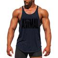 Men's Tank Top Vest Top Undershirt Racer Back Tank Top Letter U Neck Sport Daily Sleeveless Print Clothing Apparel Fashion Muscle Workout