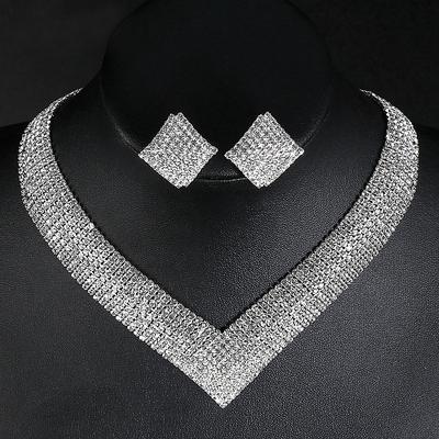 1 set Jewelry Set Drop Earrings For Women's Synthetic Diamond Wedding Party Gift Rhinestone Vintage Style Geometrical Link / Chain Drop Teardrop dress to impress 2025