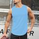 Men's Running Tank Top Workout Tank Sleeveless Top Athletic Athleisure Spandex Breathable Soft Quick Dry Fitness Gym Workout Running Sportswear Activewear Solid Colored Black White Army Green