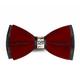 Men's Basic Bow Tie Patchwork Black Wine Red 2024
