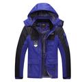 Men's Ski Jacket Waterproof Hiking Jacket Hiking Fleece Jacket Winter Outdoor Thermal Warm Fleece Lining Waterproof Windproof Outerwear Windbreaker Trench Coat Ski / Snowboard Fishing Climbing Black