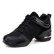 Women's Dance Sneakers Practice Trainning Dance Shoes Stage Performance HipHop Sneaker Thick Heel Lace-up Black / Gold White Black