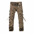 Men's Cargo Pants Cargo Trousers Tactical Pants Trousers Tactical Multi Pocket Plain Full Length Daily Holiday 100% Cotton Casual Tactical Grass Green Earth green Inelastic