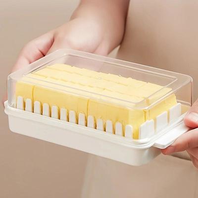 1PCS Keep Your Butter Fresh and Delicious with This Dividable Butter Pan and Lid!