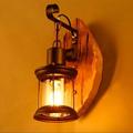 Wall Lamp Retro Vintage Rustic Nordic Glass Wall Scone 40W for Bedroom Bedside Industrial Wall Light Fixtures Bedroom Aisle Staircase Lamps