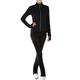 Figure Skating Jacket with Pants Women's Girls' Ice Skating Jacket Pants / Trousers Leggings Black Thumbhole Fleece Spandex High Elasticity Training Practice Competition Skating Wear Thermal Warm