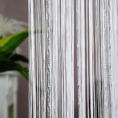 String Curtain Doorway Curtain Tassels Beaded Curatin, Boho Macrame Sliding Door Curtain Wedding Tapestry Decoration, Room Divider for Pergola Outdoor Patio W 1m x H 2m