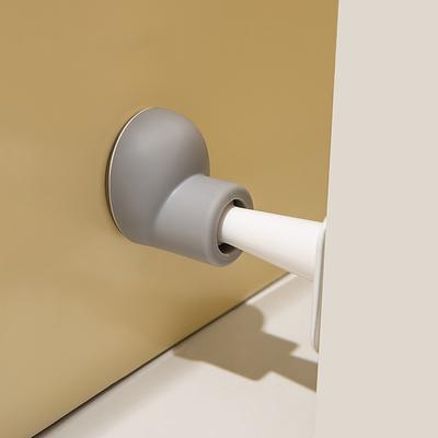 Anti-Collision Door Stopper Creative Silicone Door Stopper Non-Punching Toilet Top Door Stopper New Silent Toilet Door Stopper