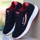 Men's Sneakers Casual Daily Office Career Canvas Breathable Lace-up Black Red Black Summer Spring