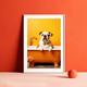 Animal Wall Art Canvas Funny Series Prints and Posters Pictures Decorative Fabric Painting For Living Room Bathroom Toilet Pictures No Frame
