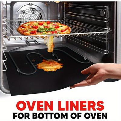 Non Stick Oven Liners For Bottom Of Electric Oven Thick Heavy Duty Oven Liners For Bottom Of Oven Reusable Oven Mat For Bottom Of Oven Oven Liner For Electric Gas Grill BPA And PFOA Free Party Favors