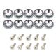 10pcs Aluminum M6 X 20 Car Styling Modification Fender Washer License Plate Bolts Car Decoration