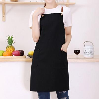 Waterproof Chef Apron For Women and Men, Kitchen Cooking Apron, Personalised Gardening Apron with Pocket, Cotton Canvas Work Apron Cross Back Heavy Duty Adjustable